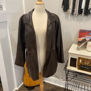 LNR Leather Brown Jacket